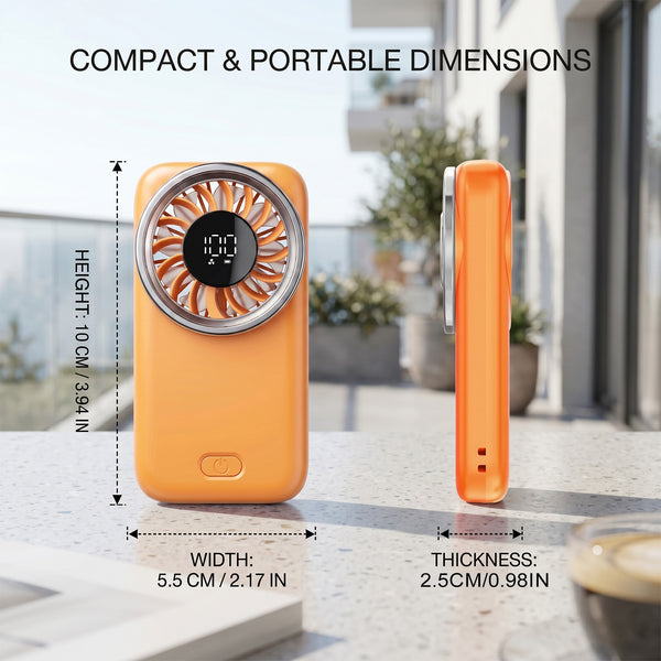 USB Rechargeable Small Fan for Outdoor Handheld Mini Fan 5 Speeds Compact Pocket-Sized Portable Small Personal Fan for Travel, Cruise, Concerts, Makeup, Summer Gifts for Women Men