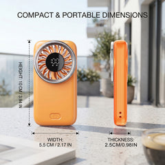 USB Rechargeable Small Fan for Outdoor Handheld Mini Fan 5 Speeds Compact Pocket-Sized Portable Small Personal Fan for Travel, Cruise, Concerts, Makeup, Summer Gifts for Women Men