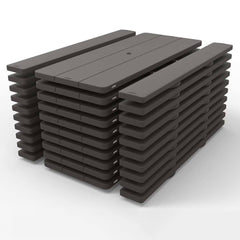 Lifetime 6Ft (1.82M) Classic Folding Picnic Table - Pack of 10 - Model 860112