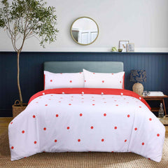 3pcs Polka Dot Printed Duvet Cover Set, Reversible Soft Breathable Microfiber, All-Season, Machine Washable, Includes Pillowcases for Bedroom, Guest Room, Dorm