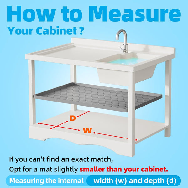 Winisok Silicone under Sink Mat 34