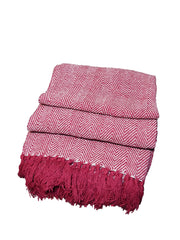 Cotton Herringbone Sofa Throw Blanket 260x260cm (perfect for KING sized bed) – Soft, Cozy & Warm Bed or Sofa Blanket, 13 Colours, Machine Washable, Hypoallergenic, Perfect Gift for Home or Travel