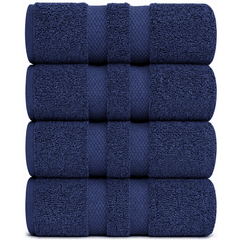 Pack of 4 Jumbo Bath Sheets Set 100% Egyptian Cotton (80x140 CM) Quick Dry 500GSM Highly Absorbent Soft Feel Bath Sheets XL Bathroom Towel Perfect for Daily Use