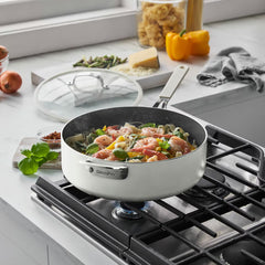 Greenpan Saute Pan with Lid, 30Cm in Grey