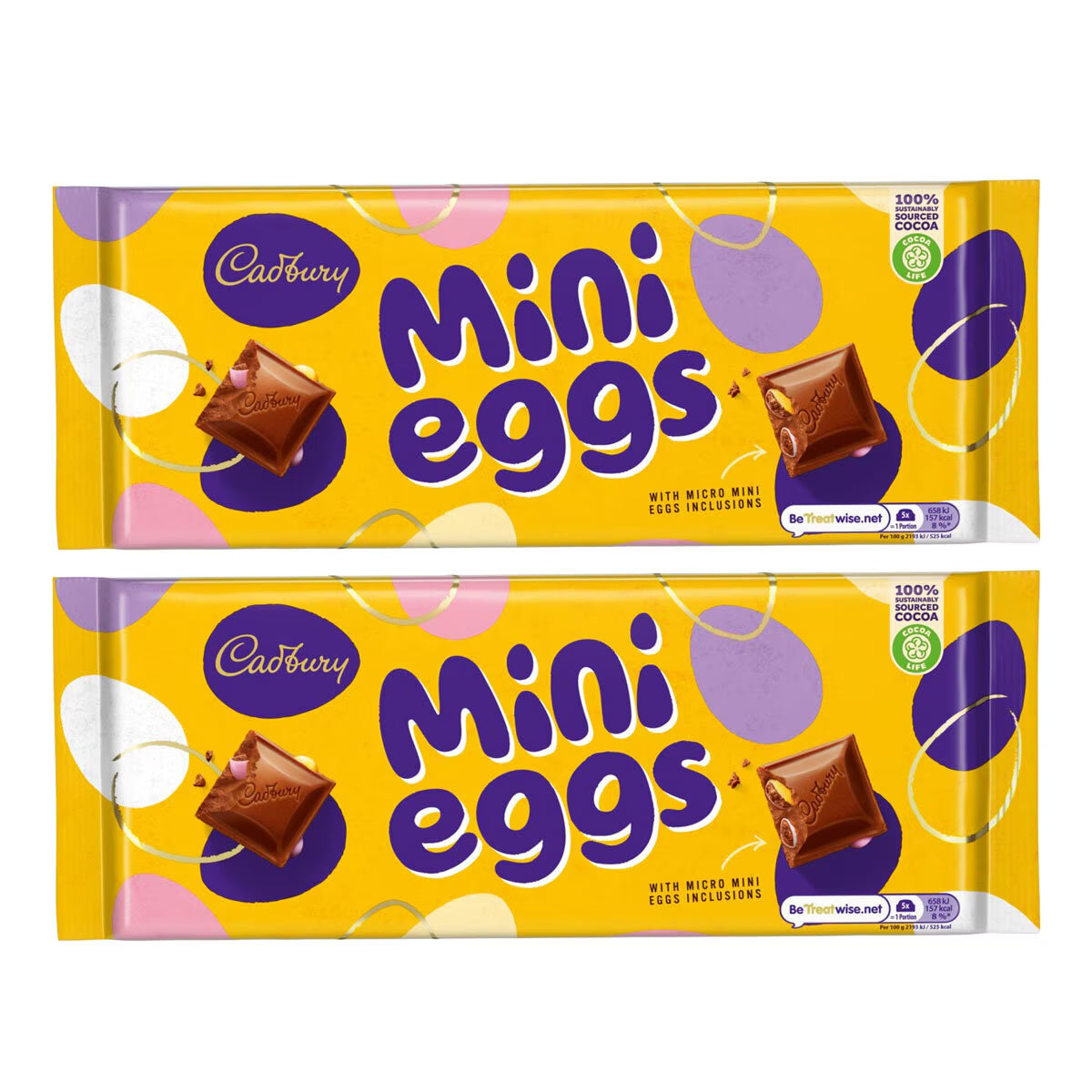 Cadbury Mini Eggs Bar, 2 X 360G