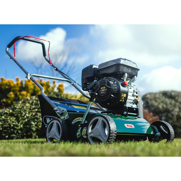 Webb 212Cc 40Cm Hand-Propelled Petrol Lawn Scarifier and Raker - Model WEPS400