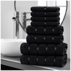 8pcs Egyptian Cotton Towel Set | Quick-Drying & Highly Absorbent | Includes 8 Towels | Sophisticated Design | 15 Elegant Colours | Machine Washable