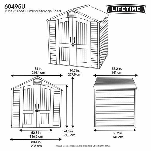 Lifetime 7Ft X 4Ft 8