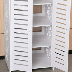 5-Level Wooden Shoe Storage Shelf Organizer for Footwear
