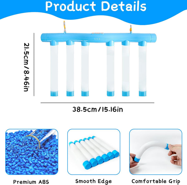 Reflex Challenge Catching Sticks Game Hand Speed Challenge Reaction Training Toy for Kids and Adults Glow in the Dark Stick Drop with 3 Adjustable Speeds Hand Eye Coordination Educational Gift