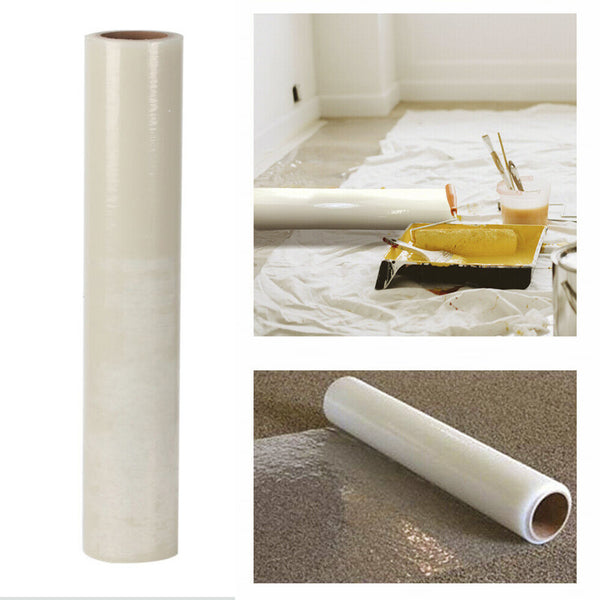 10m/Roll Self Adhesive Clear Carpet Protector Film - Durable Strong PE Carpet Protector Film Cover, Fully Waterproof Dustproof Stair Protector For Carpet, Floor, Wall, Furniture
