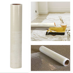 10m/Roll Self Adhesive Clear Carpet Protector Film - Durable Strong PE Carpet Protector Film Cover, Fully Waterproof Dustproof Stair Protector For Carpet, Floor, Wall, Furniture
