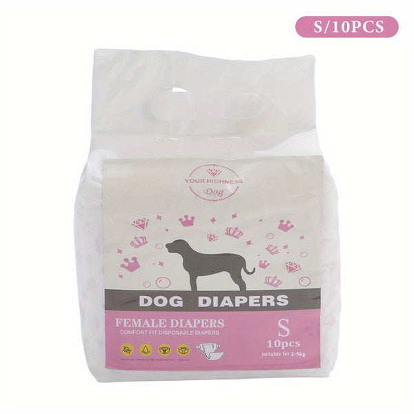 Disposable Dog Nappies Super Absorbent for Dogs, Disposable Dog Nappies Super Absorbent, Dog Wraps for Female Dogs/Male Dogs, Pet Training
