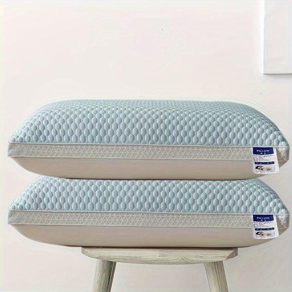 2pcs Cool Breathable Tofu Pillow - Ergonomic Neck & Spine Support, Sleep Massage Pillow Core, Moisture-Wicking & Breathable. Perfect for Living Room, Bedroom, Hotel & Home Decor, Great as a Holiday Gift.