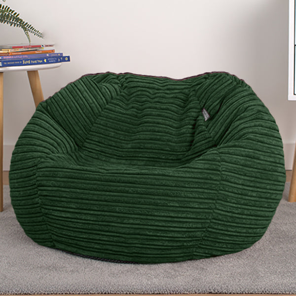 Corduroy Kids Bean Bag Chair with Filling Included - Lightweight Comfortable Beanbag Seat - Machine Washable Childrens Beanbag Furniture for Girls & Boys - 67 x 52cm