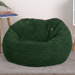 Corduroy Kids Bean Bag Chair with Filling Included - Lightweight Comfortable Beanbag Seat - Machine Washable Childrens Beanbag Furniture for Girls & Boys - 67 x 52cm