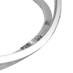 Round Abstract Chrome Effect Coffee Table In Silver Or Gold