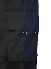Men's 2pcs Cargo Pants with Drawstring Waist and Multiple Pockets, Suitable for Outdoor Casual Wear