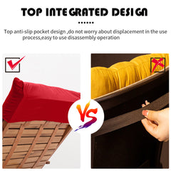Garden Bench Cushion Chair Cushion, Sun Lounger Cushion Pads 160*50*8cm Thick Garden Recliner Chair Replacement Anti-Slip Cushion Sunbed Cushion 2 3 Seater Seat Pad for Porch Swing Patio Lawn Various Colour Options