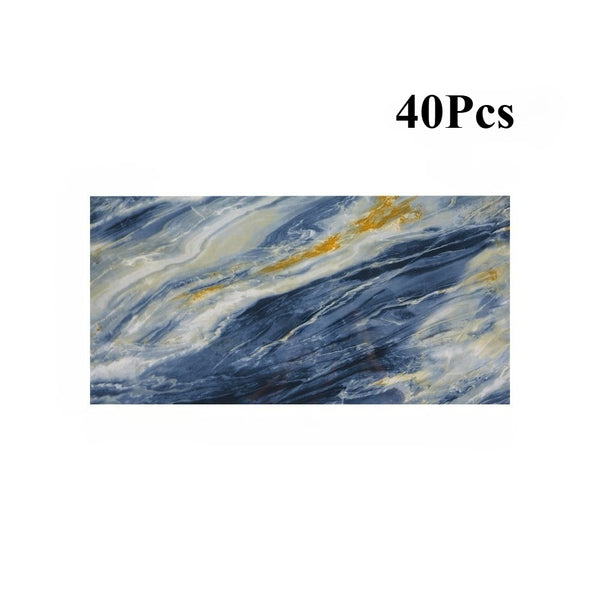 10/20/30/40 Pack Luxury Marble Effect Self-adhesive Floor Tiles 60x30cm, 2mm Thicken Vinyl Flooring Tiles Wall Stickers, Removable PVC Wall Decals, Suitable for Living Room, Bedroom, Kitchen Backsplashes, Bathroom, Office, Background Walls, Easy To Instal