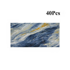 10/20/30/40 Pack Luxury Marble Effect Self-adhesive Floor Tiles 60x30cm, 2mm Thicken Vinyl Flooring Tiles Wall Stickers, Removable PVC Wall Decals, Suitable for Living Room, Bedroom, Kitchen Backsplashes, Bathroom, Office, Background Walls, Easy To Instal