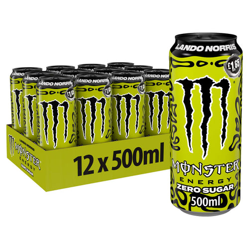 Monster Lando Norris Zero Sugar PMP £1.65, 12 X 500Ml