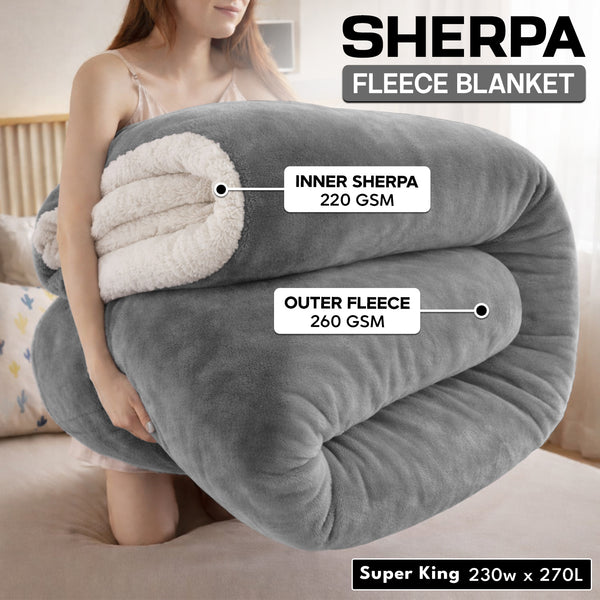 1pc Luxurious Double-Sided Sherpa Throw Blanket – Soft, Warm & Cozy Contemporary Blanket, Machine Washable, Perfect for Couch, Bed, Office & Travel, Ideal Gift