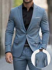 Tongtongbang Selection: Men's High-End New Style 2-Piece Suit Set (Jacket and Trousers) Suitable for Formal Occasions and Banquets