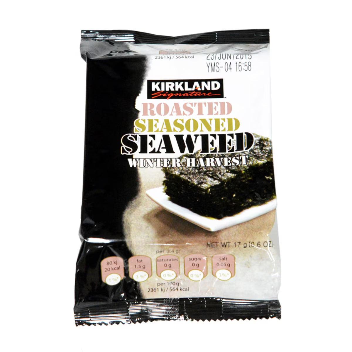 Kirkland Signature Roasted Seasoned Seaweed, 10 X 17G