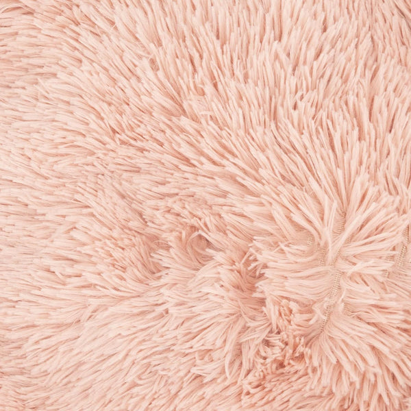 40/50/60/70cm Round Plush Donut Dog/Cat Bed Cuddler Pet Cushion Self-Warming Bed Washable Dog Bed with Non-Slip and Waterproof Bottom Calming Dog Bed