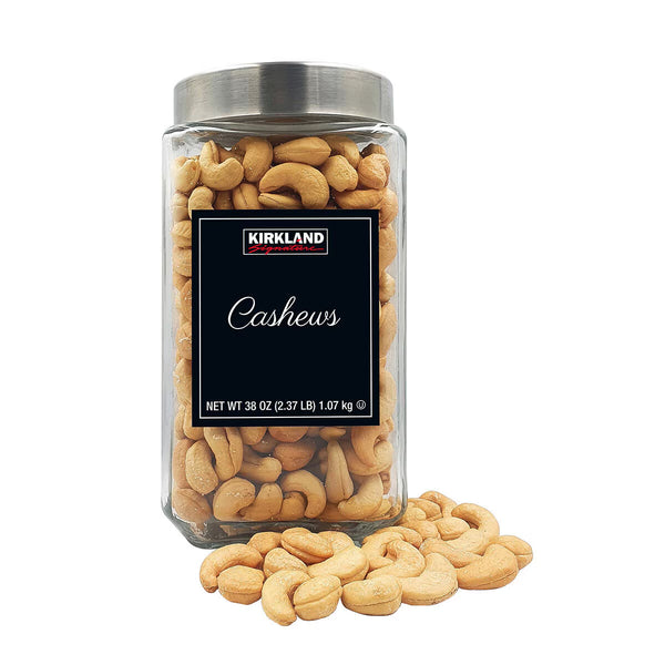 Kirkland Signature Salted Cashews Jar, 1.07Kg