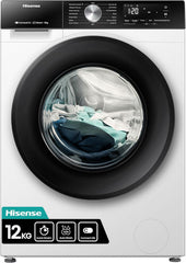 Hisense 1Q Series WF1Q8041BW Freestanding 8 KG Front Load Washing Durable Inverter Machine, Steam Wash, Quick Wash, 15 Washing Programs 1400 RPM White - Energy Rating A