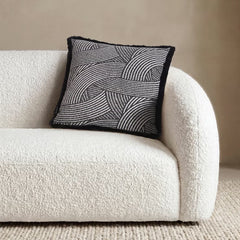 Mon Chateau Tweed Faux Fur Cushion in 3 Designs, 50 X 50 Cm
