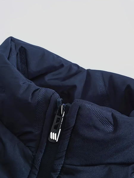 Men's 2pcs Casual Set: Fleece-Lined Thickened Jacket and Pants. Heavyweight Winter Sportswear with Zippered Cardigan Jacket, Fleece-Lined Warm Outerwear, Lamb's Lining. Matching Couple's Outfit for Men and Women. Leak-Proof Top and Pants with Elastic