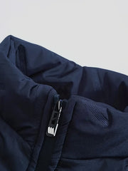 Men's 2pcs Casual Set: Fleece-Lined Thickened Jacket and Pants. Heavyweight Winter Sportswear with Zippered Cardigan Jacket, Fleece-Lined Warm Outerwear, Lamb's Lining. Matching Couple's Outfit for Men and Women. Leak-Proof Top and Pants with Elastic