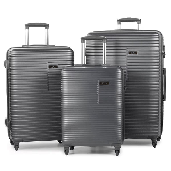 Rock Pacific 3 Piece Hardside Luggage Set in 2 Colours
