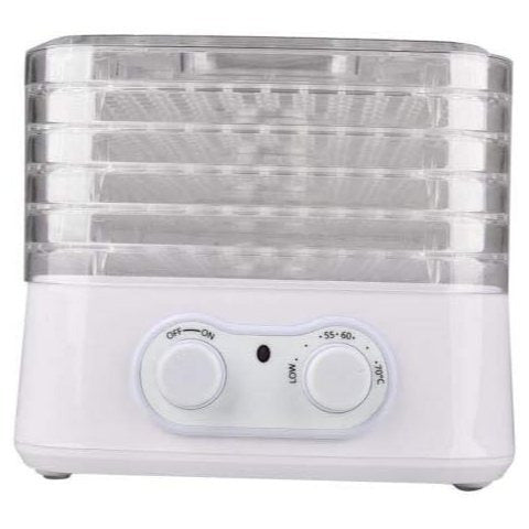 HomeTronix 5 Tray Mini Electric Food Dehydrator Fruit Dryer Meat Vegetables Beef Preserver Machine Beaf Jerk