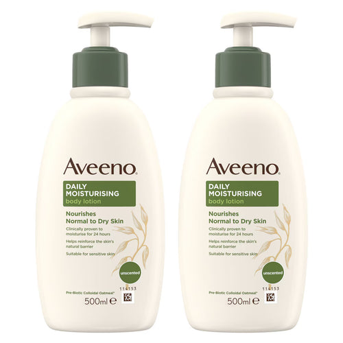 Aveeno Daily Moisturising Body Lotion, 2 X 500Ml