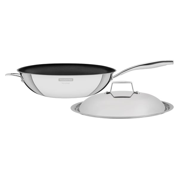 Tramontina Grano Non-Stick Wok with Lid, 32Cm / 5.2L