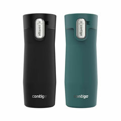 Contigo Thermal Mug 473Ml, 2 Pack in Purple & Brown