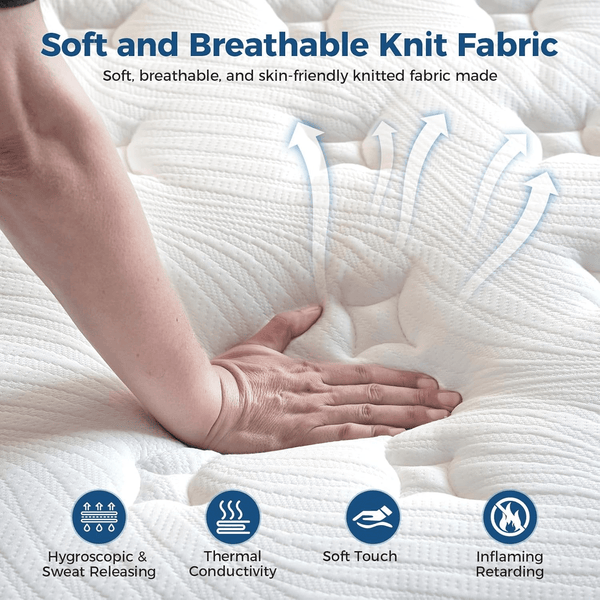 Double Mattress 4FT6 (135x190x28cm) 2000+ Pocket Springs & Memory Foam 7-Zone Ortho Support Reinforced Reduction Medium Firm (H3) Fits Super King Bedding 45cm Rolled Box (Christmas, Halloween, Valentine's Day Gifts) 200-Night Trial Christmas Gift Pocket S