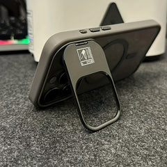 Phone Case: Magnetic Foldable Invisible Bracket Phone Case with Lens Protection Film for iPhone 17 16 15 14 13 12 11 Pro Max 17Air Wireless Charging Cover Fall Resistant Protective Case