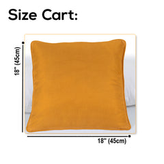Pinstripe Cushion Cover 100%Microfiber Zip Entry Home Sofa Decor PipeEdge 18x18