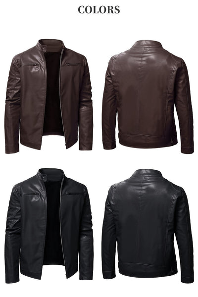 Men'S Biker Jacket for Fall Winter