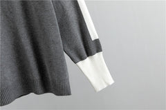 New Casual Checkered Sweater Set for Women - Trendy Style, Ideal for Spring, Autumn, And Winter