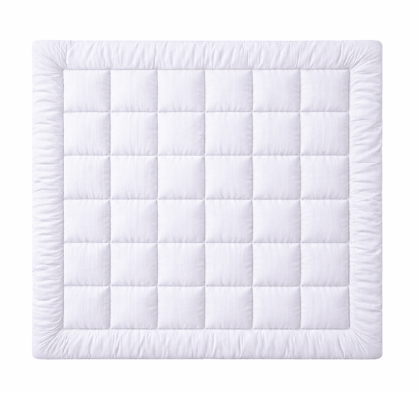 Luxury Washed Microfibre Seersucker Comforter Duvet Quilt – Soft & Lightweight All Season Bedding – White & Grey – Single, Double & King Size