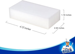 MR.SIGA Multi-Functional Eraser Sponge, Magic Cleaning Pads for Kitchen Household Cleaning, 12 Count, Size 4.7