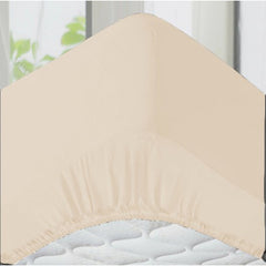 4B 40CM Extra Deep Fitted Sheets with All Around Elastic, Secure Fit for Thick & Pillow Top Mattresses, Wrinkle Resistant Bedding for Everyday Use, Easy Wash & Quick Dry, Smooth Finish for Modern Bedrooms, Durable Long Lasting Mattress Cover, Multiple Siz