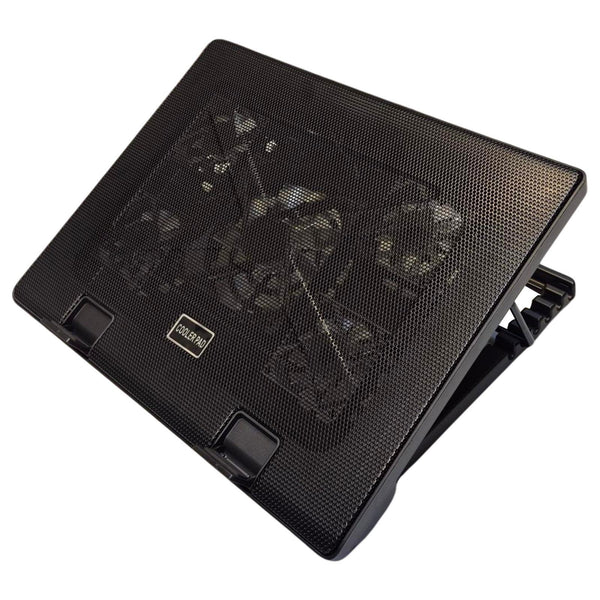 Laptop Cooling Pad 3/5 Fans Adjustable Stand USB Quiet Cooler with LED for 12–17 Inch Notebook