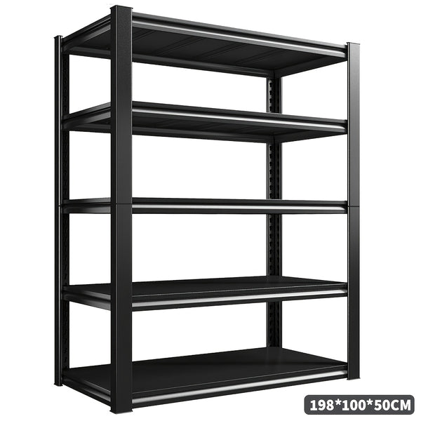 Heavy-Duty Shelving Unit Capable of Holding 1360.78 KG, Designed for Metal Shed Storage. Available in 3, 4, Or 5 Tiers, These Garage Shelves Are Perfect for Organizing Your Warehouse, Workshop, Standing Shelf